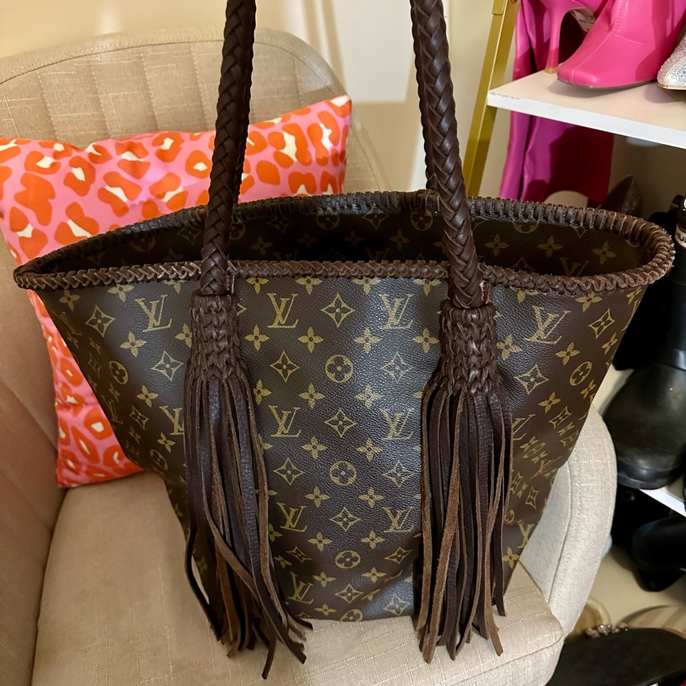 Vintage Boho LV fringe Mykonos